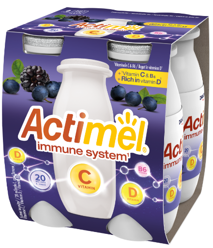 Actimel s vitamínom C<br/>Čučoriedky a černice